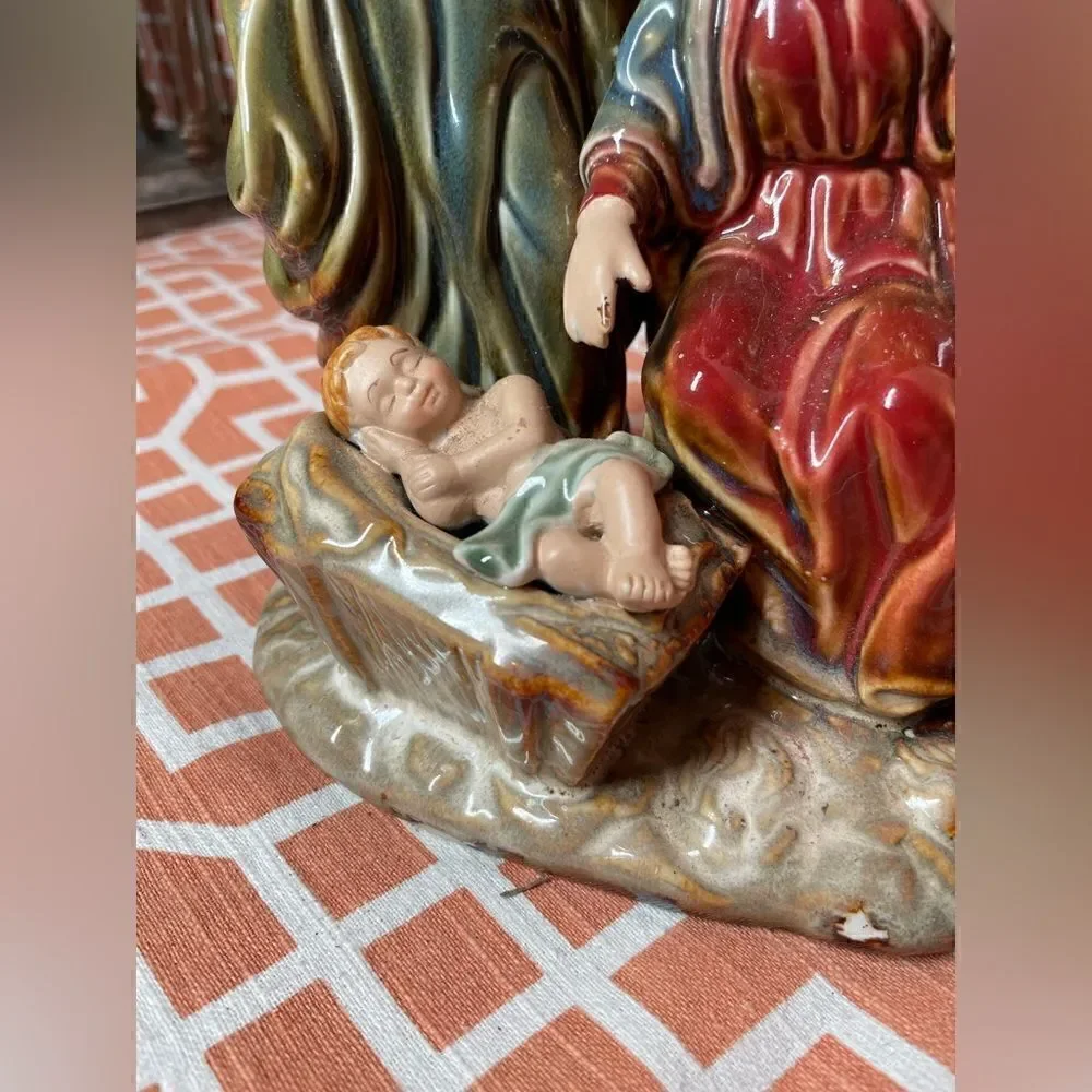 ☃️❄️☃️ Nativity Scene Holy Family Joseph, Mary & Baby Jesus EPC